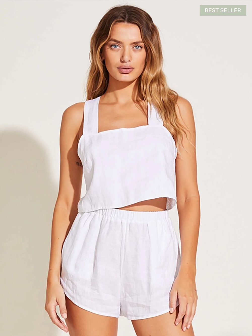 NWT VITAMIN A TALLOWS CROPPED TOP SHORT SET S